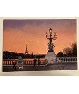 MICHEL DELACROIX Sur le pont Alexandre III PARIS FRANCE POST CARD - $17.62 CAD