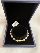 Beloved Jewelry Japanese Deep Sea Pink Pearls Bracelet 6.3&quot; - 6.7&quot; Adjustable - £63.09 GBP