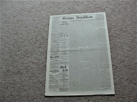 Geauga Republican, Wednesday, November 15, 1882- Chardon, Ohio Newspaper. - £14.83 GBP