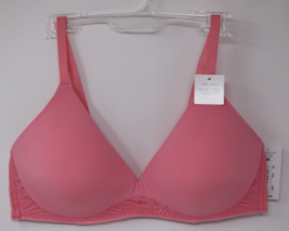 ON GOSSAMER Pink Wire Free Lift Sleek &amp; Lace Bra Size 36C Style G9226 - £19.28 GBP