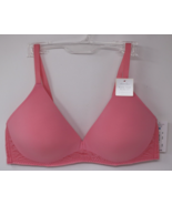 ON GOSSAMER Pink Wire Free Lift Sleek &amp; Lace Bra Size 36C Style G9226 - £18.37 GBP