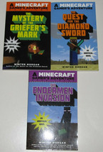 Lot of 3 Minecraft Gamer&#39;s Adventures - #1-3 - Ages 7-12 - £12.01 GBP