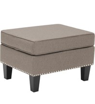 Porthos Home Yule Accent Ottoman and Footstool with Pile and Wrinkle... - £89.64 GBP