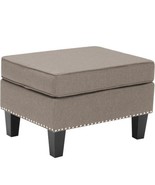 Porthos Home Yule Accent Ottoman and Footstool with Pile and Wrinkle... - £88.94 GBP