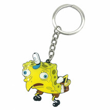 SpongeMock Meme SpongeBob SquarePants Keychain Yellow - £15.20 GBP