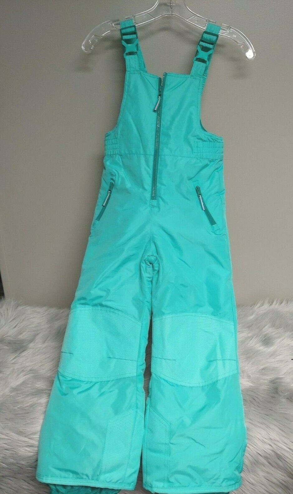 Champion C9 Ski Snow Suit Pants Girls Size Small Light Green Winter Bib Overalls - $29.69