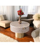 Handmade Bone onlay Coffee Table, Bone Inlay Table, Bone Inlay Furniture... - $11,036.91 MXN