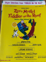 Fiddler on the Roof - Zero Mostel - sheet music for organs - £13.76 GBP