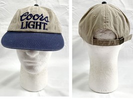 Coors Light Beer Baseball Hat Mens Womens Embroidered Logo Tan Cotton - $22.72