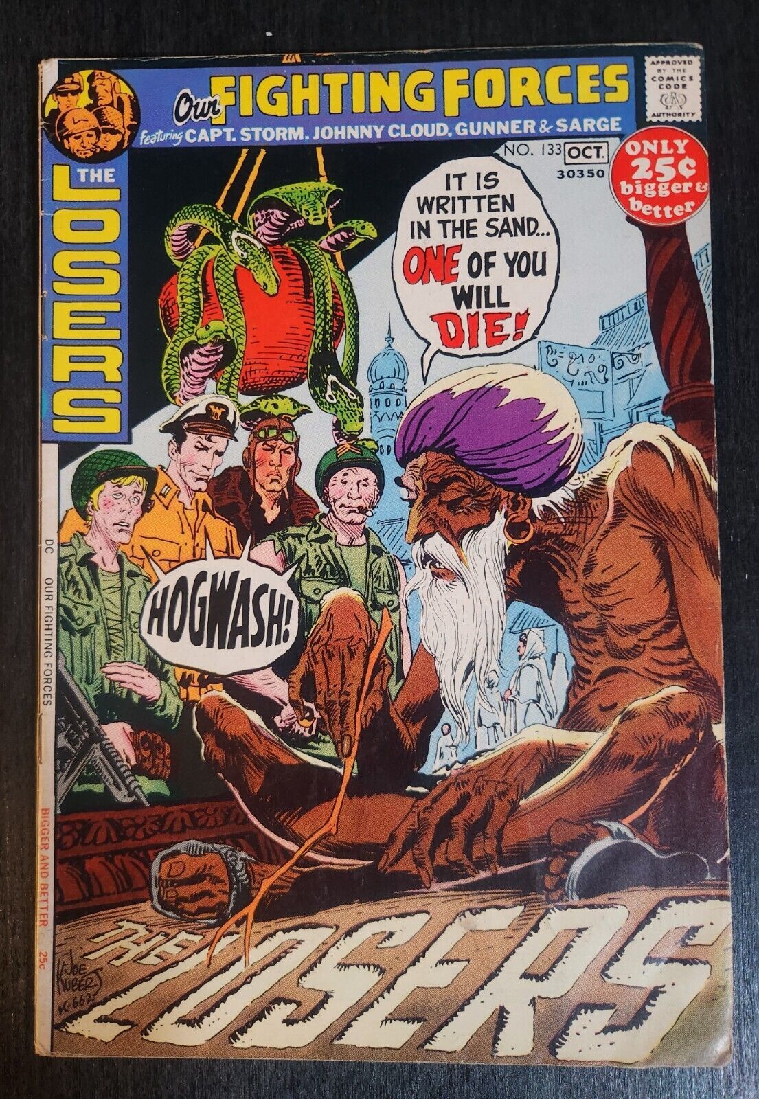 OUR FIGHTING FORCES - THE LOSERS #133 DC COMICS 1971 BRONZE AGE WAR FN+ - $3.00