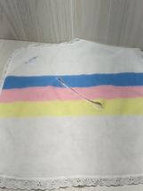 Goo Goo Kids Baby Doll Hand Puppet blanket replacement vintage striped b... - $10.29