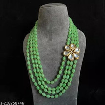Kundan Choker Meena Necklace Earrings Jewelry Set Trending Bridal Ethnic23 - £23.79 GBP