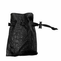 Casematix Black Leather Dungeons &amp; Dragons Dice Sachel High Quality  - £20.58 GBP