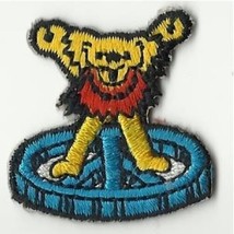 Grateful Dead Dancing bear/yellow Mini Shaped - Embroidered - IRON/SEW On Patch - £3.97 GBP