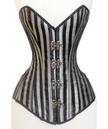 Over Bust Best Quality Sexy Steampunk  Brocade Corset - £47.77 GBP