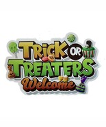Trick or Treaters Welcome Coroplast Sign Halloween Yard Card 24&quot; Wide New - €19,38 EUR