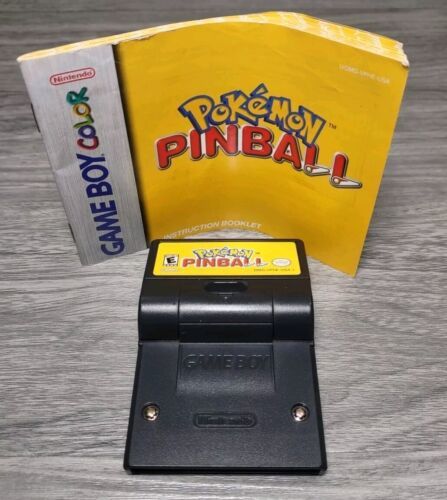 Pokémon Pinball (Nintendo Game Boy Color, 1999) W/ Manual Good Condition Tested - £24.93 GBP