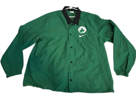 Boston Celtics Nike Green Warmup Jacket Men XXL Lightweight Full Snap DH... - $795.95 MXN