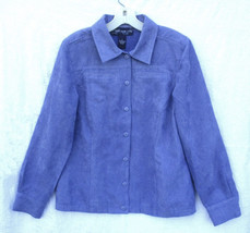 Susan Graver Lavender Purple Moleskin Blouse Shirt Top Size Small NEW wi... - £19.74 GBP