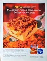 PILLSBURY - APPLE CINNAMON COFFEE CAKE MIX - 1962 Vintage Print Ad - $15.31 CAD