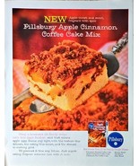 PILLSBURY - APPLE CINNAMON COFFEE CAKE MIX - 1962 Vintage Print Ad - $15.31 CAD