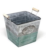 Square 7&quot; Allgala Galvanized Planter Pot For Indoor And Outdoor Decoration - €29,51 EUR