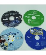 Nintendo Wii Games Lot of 4 Bundle Rabbids Smurfs 2 Ben 10 Wild Things Are - £15.32 GBP