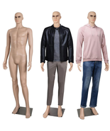 Male Mannequin 73 Inch Adjustable Full Body Torso Dress Form 360° Rotati... - $143.50