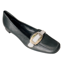 Womens Shoes  CATHY JEAN Blue / White Leather Loafers Size EU 38 US 7 - $22.49