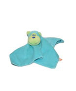 VTG Dakin Blue Yellow/Lime Monkey Baby Blanket Satin Security Lovey Big ... - £35.05 GBP