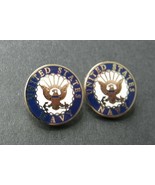 USN Navy Small Collar Lapel or Tie Pin Badge 1/2 inch Set of 2 - £6.64 GBP
