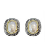 David Yurman Sterling Silver &amp; 14K Yellow Gold Pearl Albion Clip-On Earr... - $1,102.98 CAD