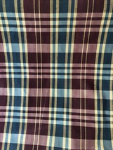 plaid fabric 56” wide - BY THE YARD - £7.12 GBP