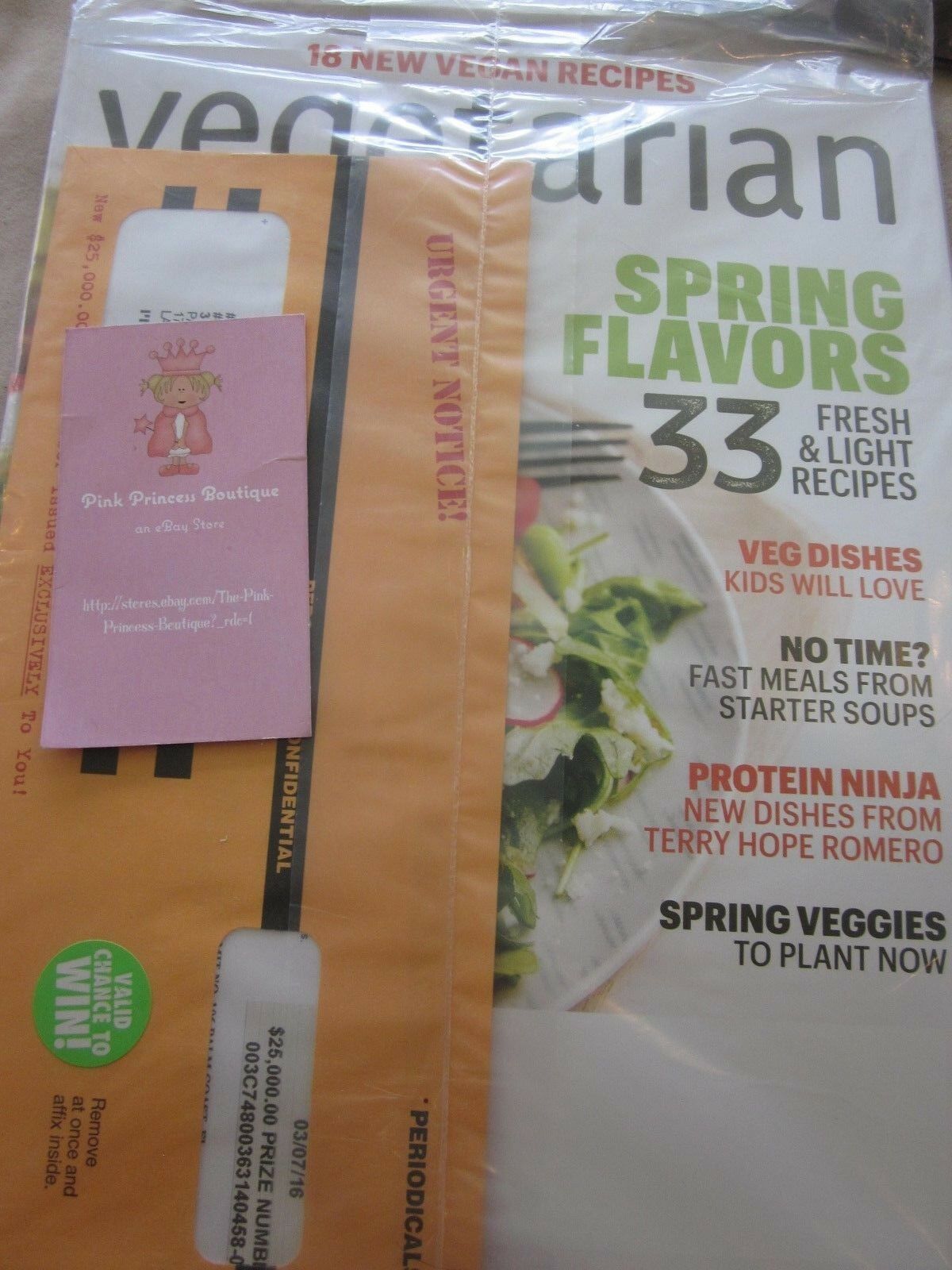 Primary image for Vegetarian Times Magazine Mar March 2016 Spring Flavors 18 New Vegan Recipes New