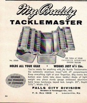 1960 Print Ad My Buddy Tacklemaster Fishing Tackle Box Falls City Louisv... - £7.38 GBP
