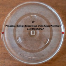 Panasonic 15&quot; Genius Microwave Oven Glass Plate/Tray ANE0601B00AP Clean! Rare! - £102.14 GBP