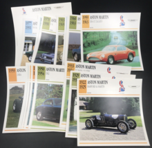 Lot of 28 Vintage Aston Martin UK Atlas Editions Classic Cars Info Spec ... - £8.17 GBP