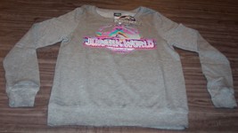 WOMEN&#39;S TEEN JURASSIC WORLD PARK Dinosaur Crew Sweatshirt SMALL NEW w/ TAG - $34.65