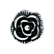 Origami Owl Charm (New) Vintage Rose Black &amp; Silver - (CH1505) - £6.17 GBP