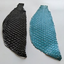 Metallic Matte Tilapia Fish Skin Hide Leather Craft Supply - £5.08 GBP