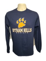 Byram Hills Bobcats Adult Small Blue Long Sleeve TShirt - £11.67 GBP