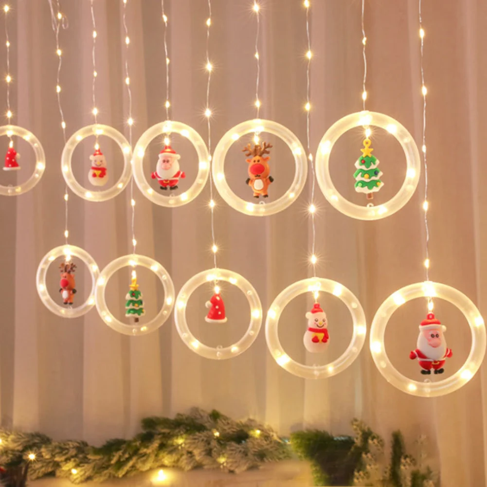Christmas Window Lights,Christmas LED String Lights Novelty Xmas Hanging Lights  - £169.11 GBP
