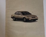 1996 Toyota Corolla Print Ad Advertisement pa7 - £4.72 GBP
