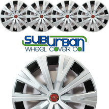 2014-2017 Fiat Style # 530-16SC 16&quot; Two Tone Hubcaps / Wheel Covers NEW SET/4 - £98.20 GBP