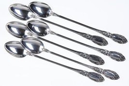 6 Towle King Richard Sterling Iced Tea Spoons - $292.05
