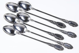 6 Towle King Richard Sterling Iced Tea Spoons - £230.76 GBP