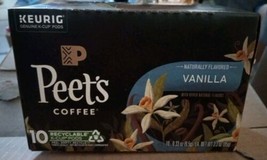 6 Peet&#39;s Vanilla Flavored Coffee 10 K Cup Pods (KD5) - £32.81 GBP