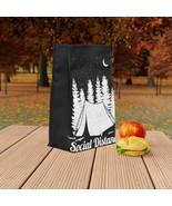 Kids Lunch Bag for Camping Activities - Black and White Illustration Out... - £28.48 GBP