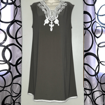 Alfani Women&#39;s XL Soutache-Trim Knit Dress (Urban Olive) - £11.61 GBP
