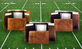NFL Embossed Trifold Leather Wallet With Gift Box -Select- Team Below - £23.94 GBP+